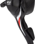 microSHIFT R10 Left Drop Bar Shift Lever - Double Shimano Compatible Black