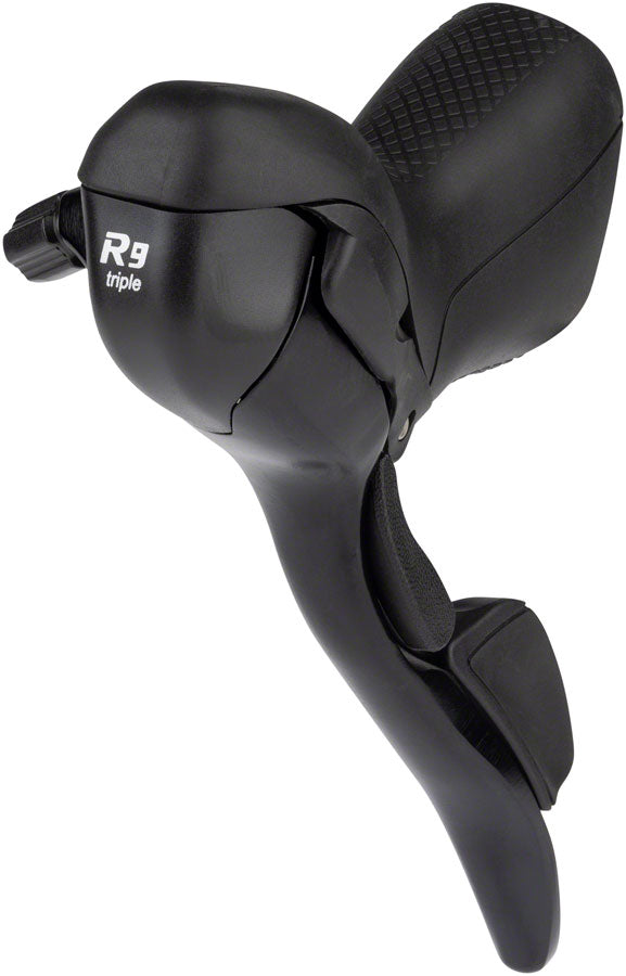 microSHIFT R9 Left Drop Bar Shift Lever - Triple Shimano Compatible Black