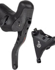 Campagnolo Super Record Ergopower EPS Hydraulic Brake/Shift Lever Disc Caliper - Left/Front 12-Speed 160mm Flat Mount Caliper BLK