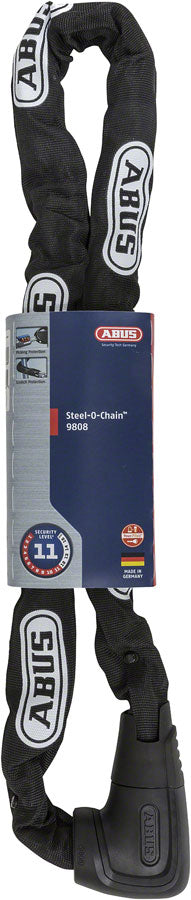 Abus  9808K/110 Steel-O-Chain Key Lock - Black