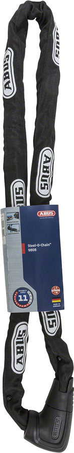 Abus  9808K/170 Steel-O-Chain Key Lock - Black