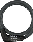 ABUS Tresorflex 6615 Combination Coiled Cable Lock 120cm x 15mm With Mount BLK