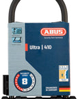Abus Ultra 410 U-Lock - 3.9 x 9" Keyed Black Includes bracket