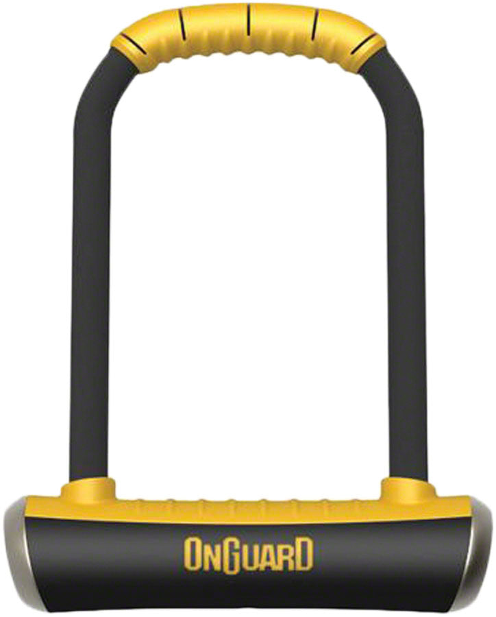 OnGuard PitBull Series U-Lock - 4.5 x 9&quot; Keyed Black/Yellow Includes bracket