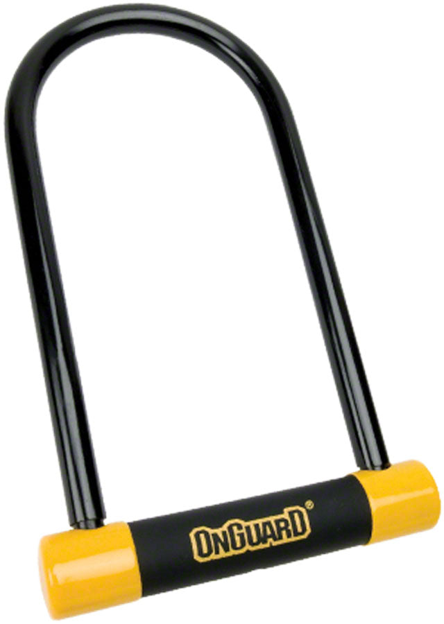 OnGuard BullDog Series U-Lock - 4.5 x 9&quot; Keyed Black/Yellow Includes bracket