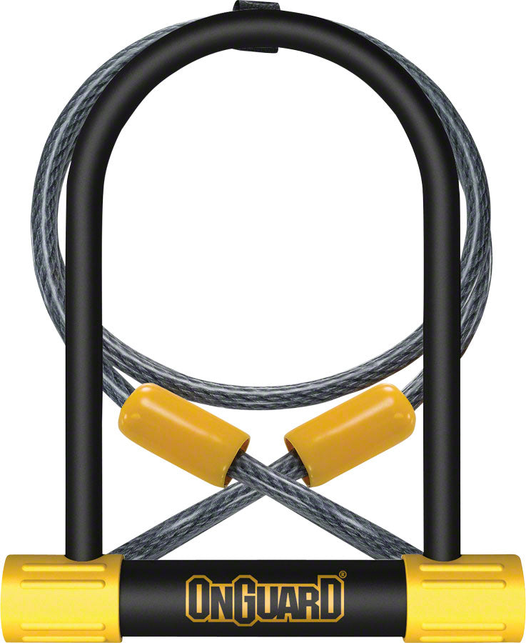 OnGuard BullDog Series U-Lock - 4.5 x 9&quot; Keyed BLK Includes 4 cable bracket
