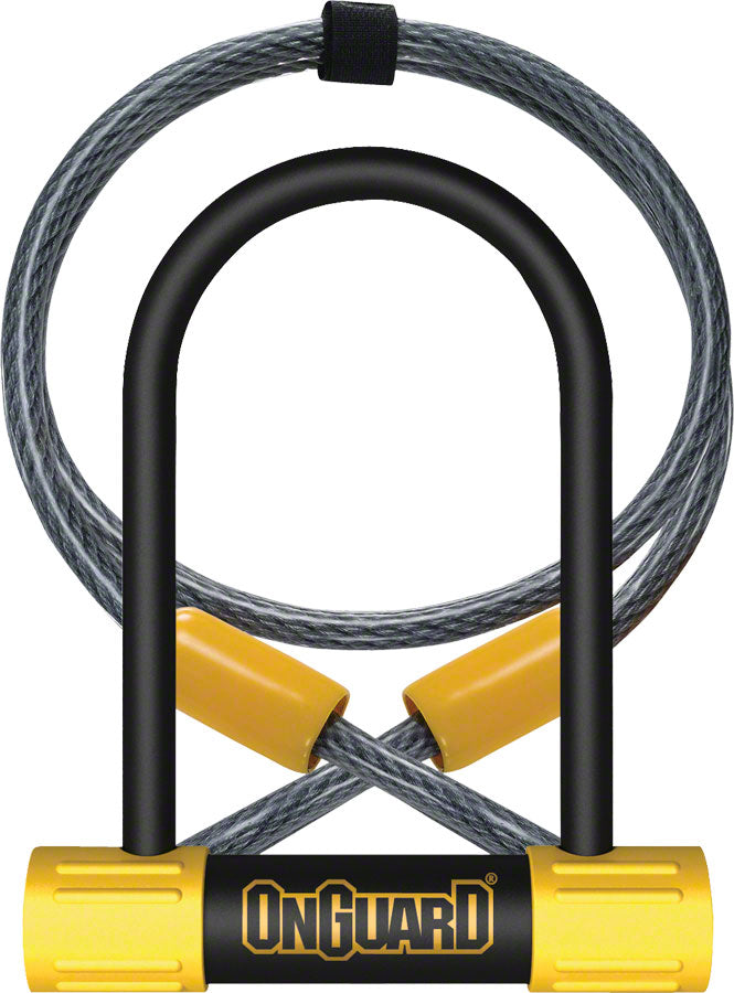 OnGuard BullDog Series U-Lock - 3.5 x 5.5&quot; Keyed BLK/YLW Includes 4 cable bracket