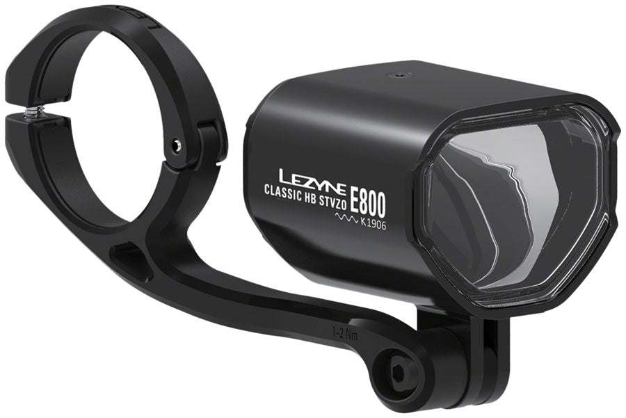 Lezyne Classic E800 Ebike Headlight - Handlebar/Fork Mount STVZO 800 Lumen BLK