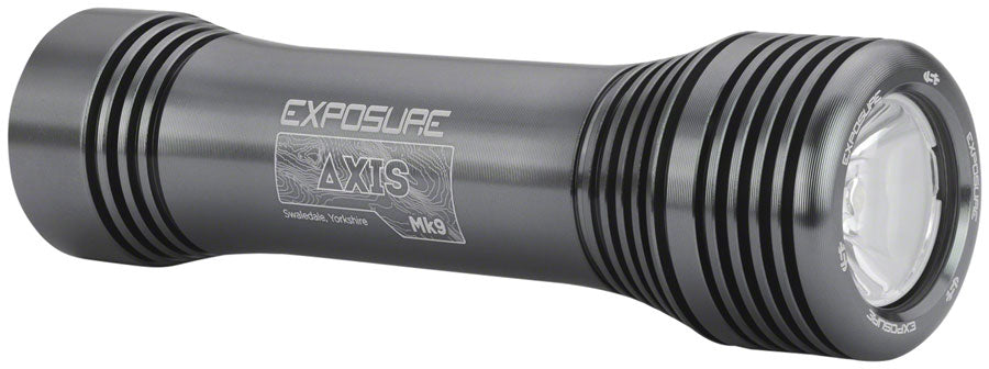 Exposure Axis Mk9 Headlight - 1300 Lumens With Helmet And Handlebar Mount TAP Technology Gun Metal BLK