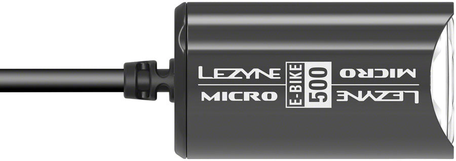 Lezyne Micro Drive 500 LED Ebike Headlight - 6-12v Input Black