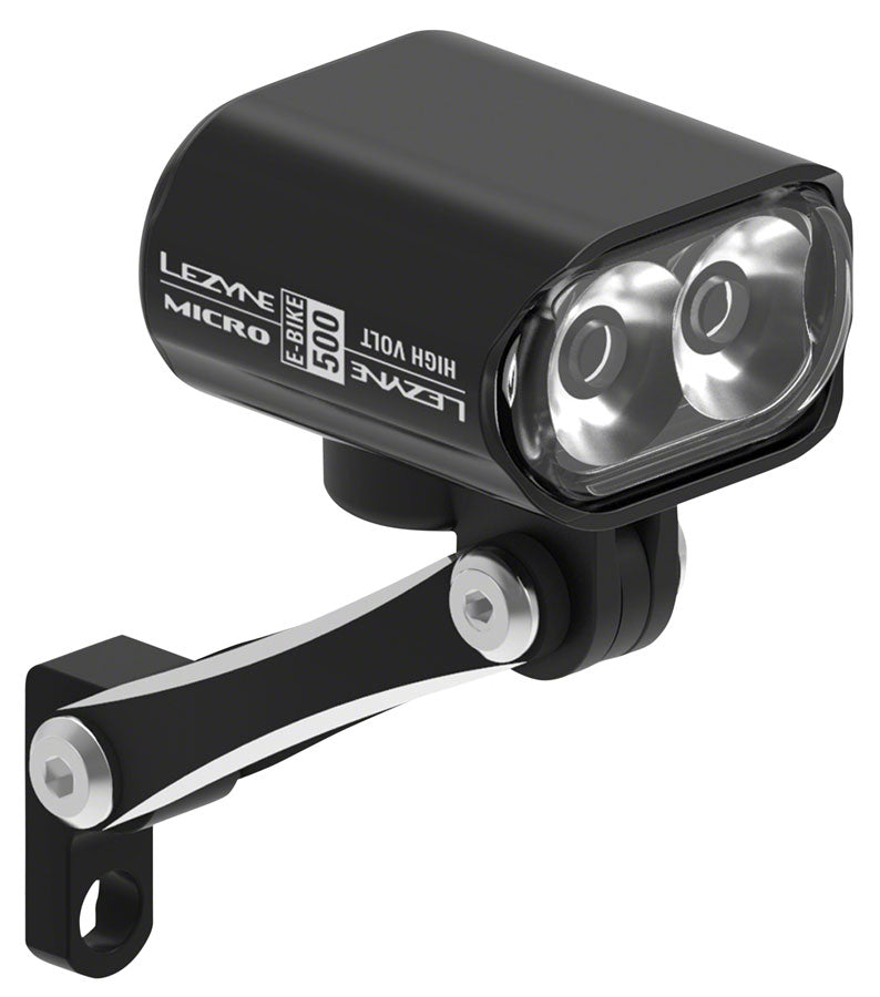 Lezyne Micro Drive 500 LED Ebike High Voltage Headlight - 12-48v Input Black
