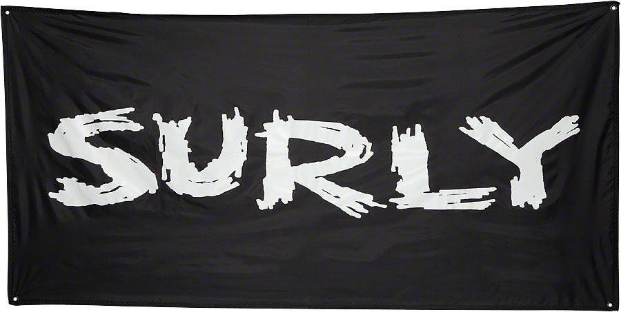 Surly Banner: Black 36 x 72&quot;