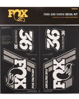 FOX Heritage Decal Kit for Forks and Shocks Silver