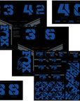 FOX Fork and Shock Decal Kit - Blue