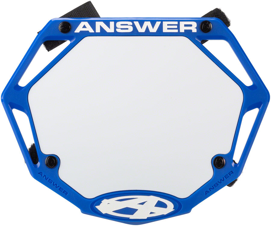 AnswerBMX 3D Number Plate Mini Blue