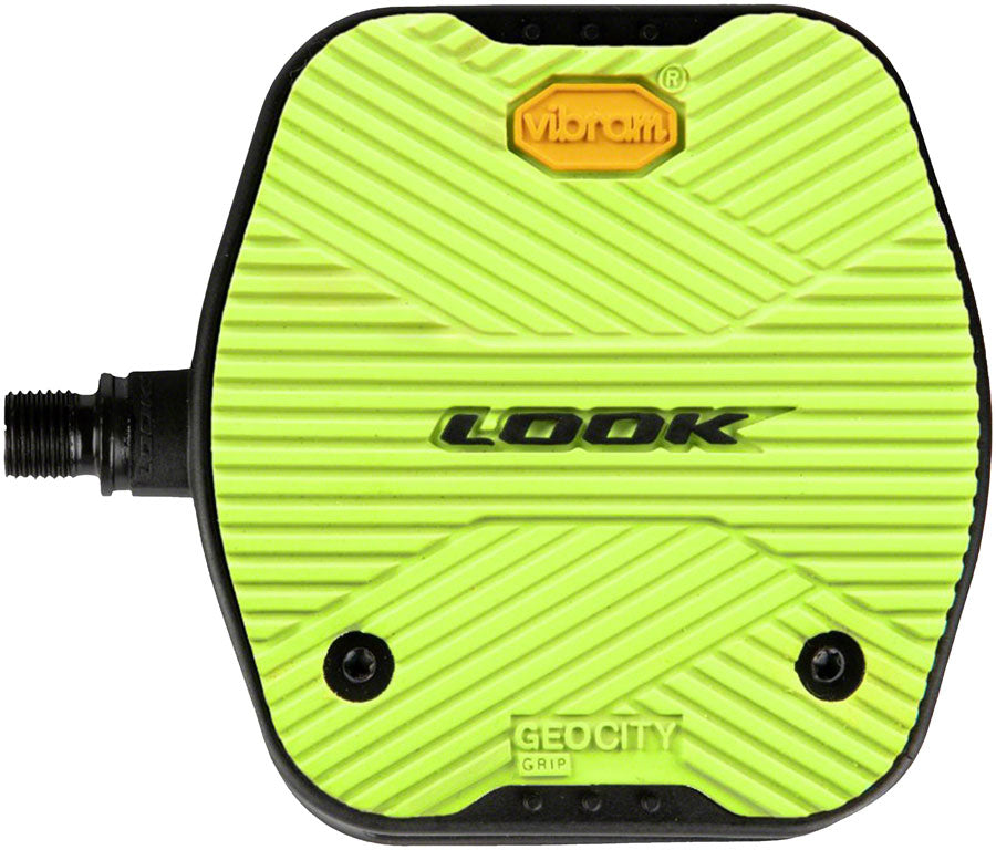 LOOK Geo City Grip Pedals - Platform 9/16&quot; Lime