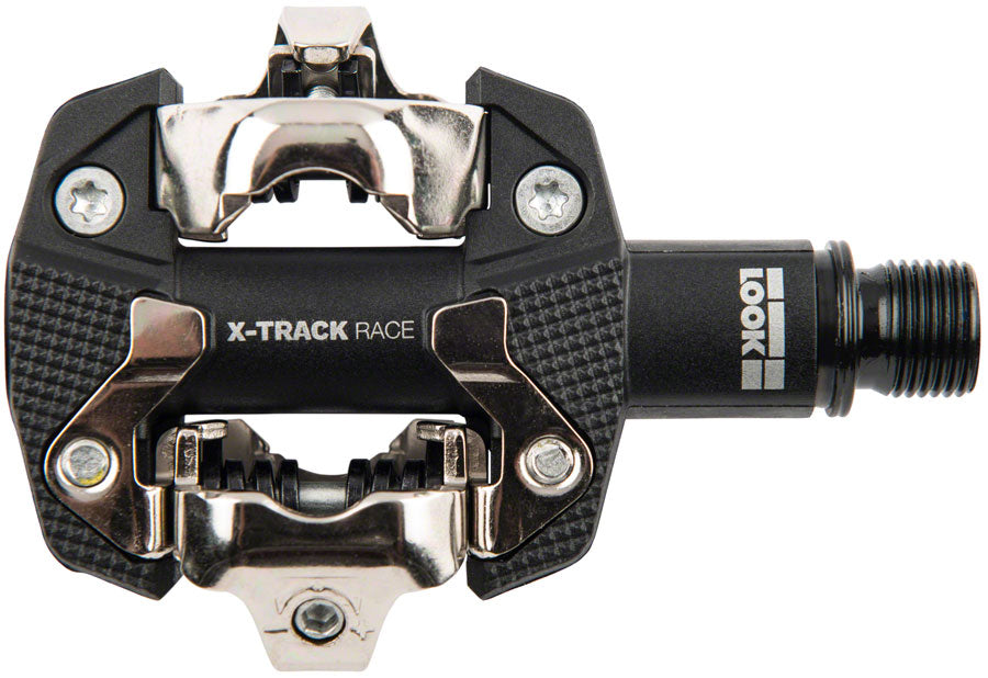 LOOK X-TRACK RACE Pedals - Dual Sided Clipless Chromoly 9/16&quot; Black