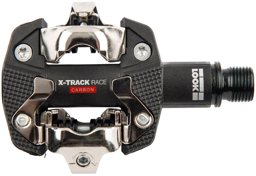 LOOK X-TRACK RACE CARBON Pedals - Dual Sided Clipless Chromoly 9/16&quot; Black
