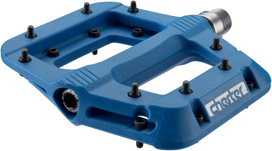 RaceFace Chester Pedals - Platform Composite 9/16&quot;Blue Replaceable Pins