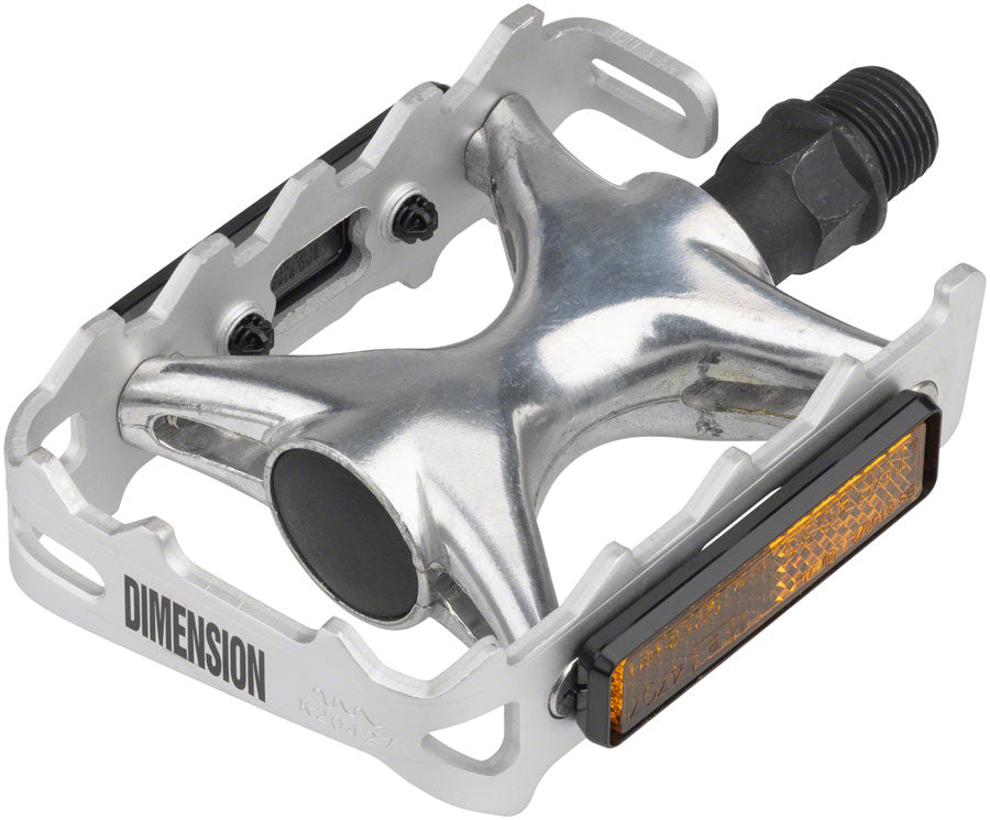 Dimension Mountain Compe Pedals - Platform Aluminum 9/16&quot; Silver