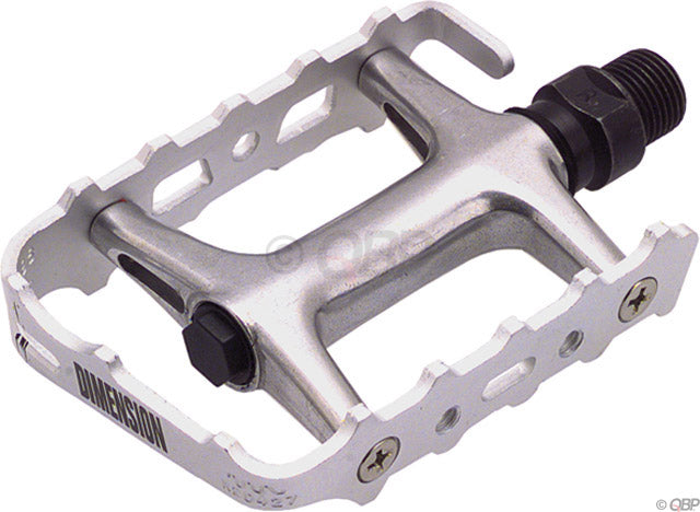 Dimension Mountain Pro Pedals - Platform Aluminum 9/16&quot; Silver