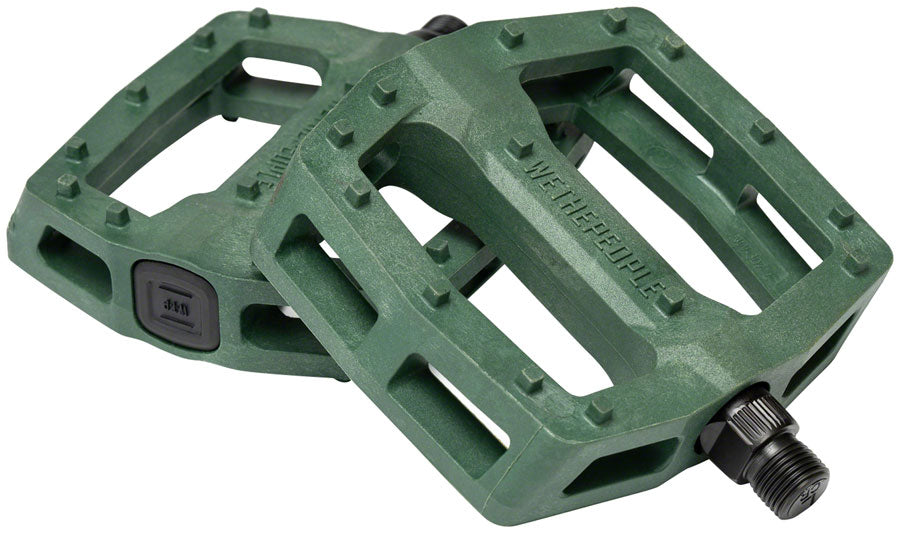 We The People Logic Platform Pedals Body: Nylon Spindle: Cr-Mo 9/16 Green Pair