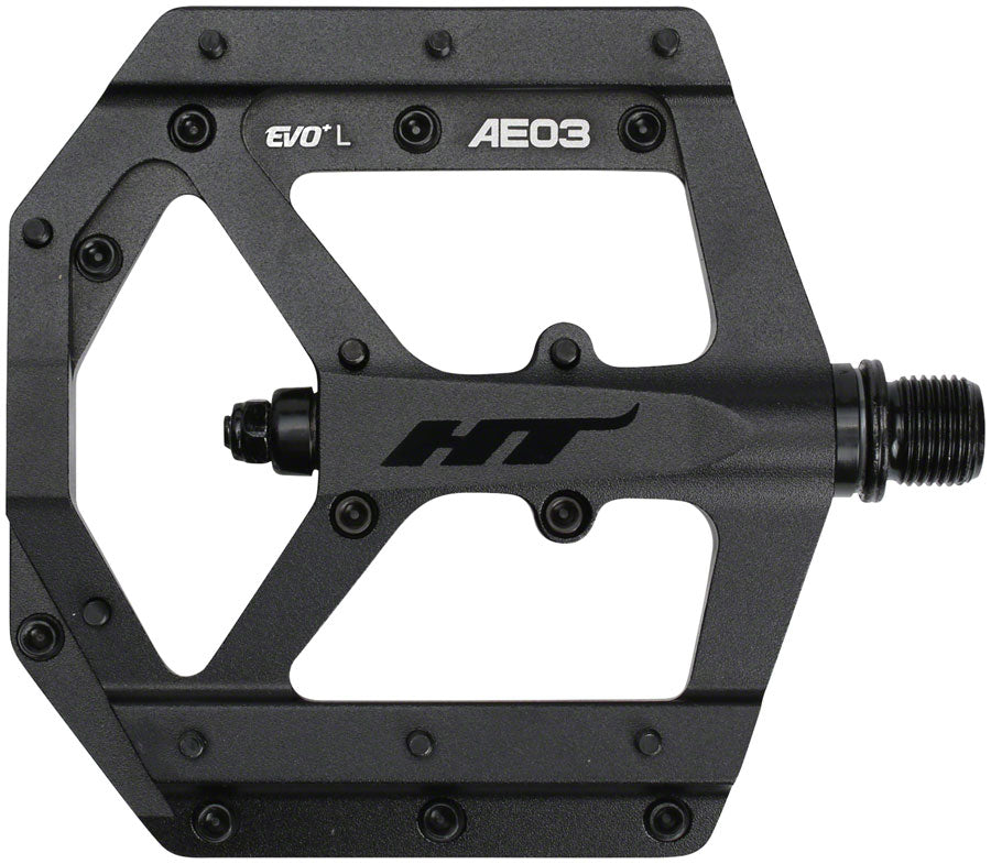 HT Components AE03(EVO+) Pedals - Platform Aluminum 9/16&quot; Stealth Black