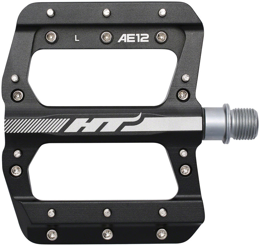 HT Components AE12 Pedals - Platform Aluminum 9/16&quot; Black