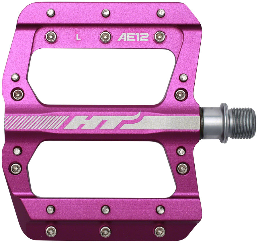 HT Components AE12 Pedals - Platform Aluminum 9/16&quot; Purple