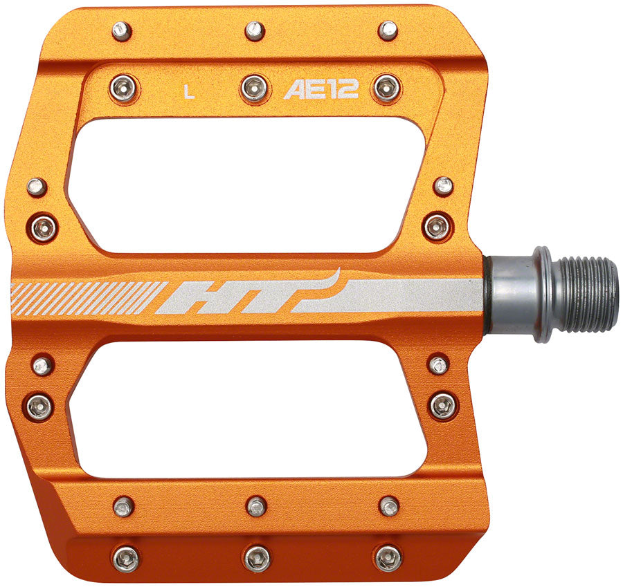 HT Components AE12 Pedals - Platform Aluminum 9/16&quot; Orange