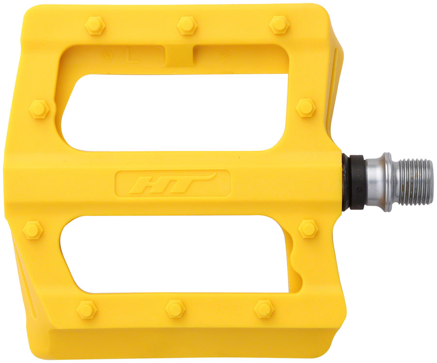 HT Components PA12 Pedals - Platform Composite 9/16&quot; Yellow