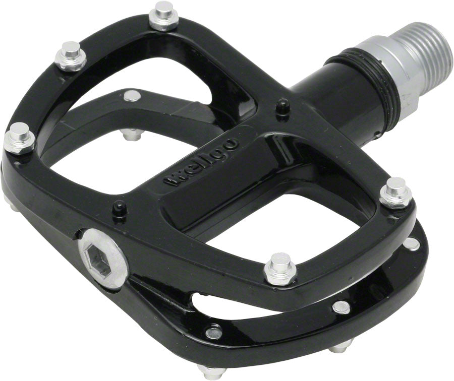 Wellgo R146 Pedals - Platform Aluminum 9/16&quot; Black