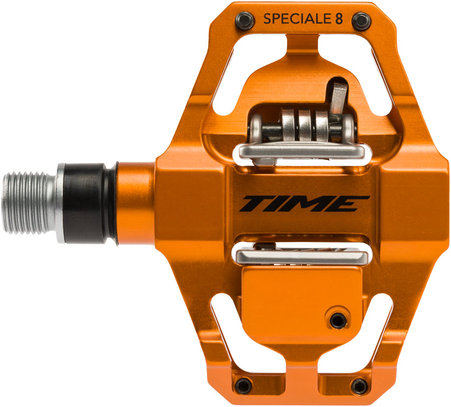 Time SPECIALE 8 Pedals - Dual Sided Clipless Platform Aluminum 9/16&quot; Orange