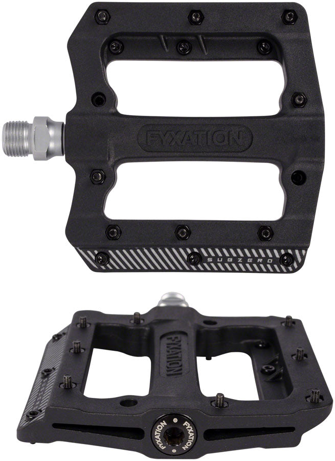 Fyxation Mesa MP Subzero Pedals - Platform Composite/Plastic 9/16&quot; Black