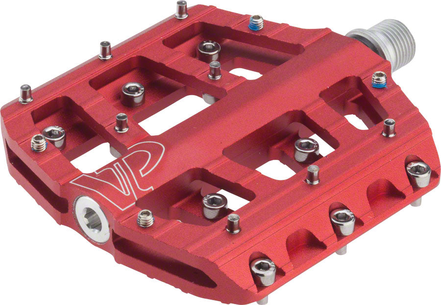 VP Components Vice Trail Pedals - Platform Aluminum 9/16&quot; Red
