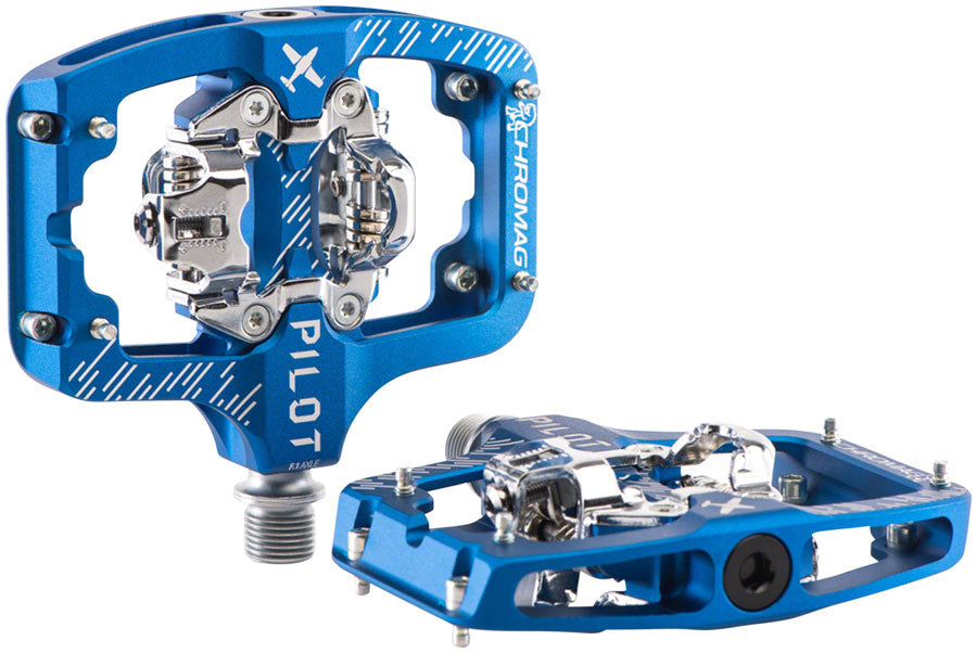 Chromag Pilot SPD Pedals Blue - The Bike Hub