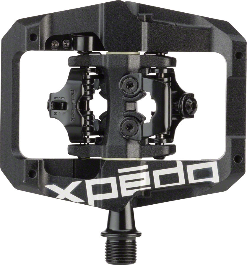 Xpedo GFX Pedals - Dual Sided Clipless with Platform Aluminum 9/16&quot; Black