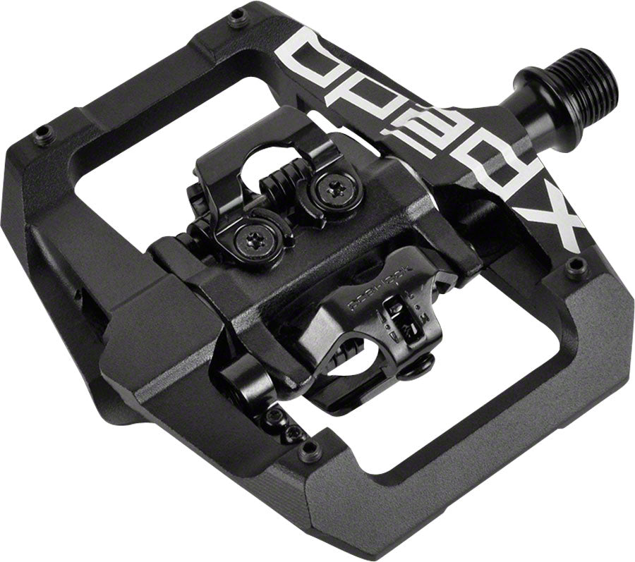 Xpedo GFX Pedals - Dual Sided Clipless with Platform Aluminum 9/16&quot; Black