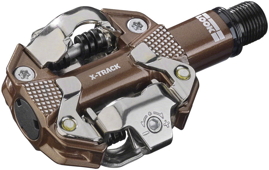 LOOK X-TRACK Pedals - Dual Sided Clipless Chromoly  9/16&quot; Gravel Edition