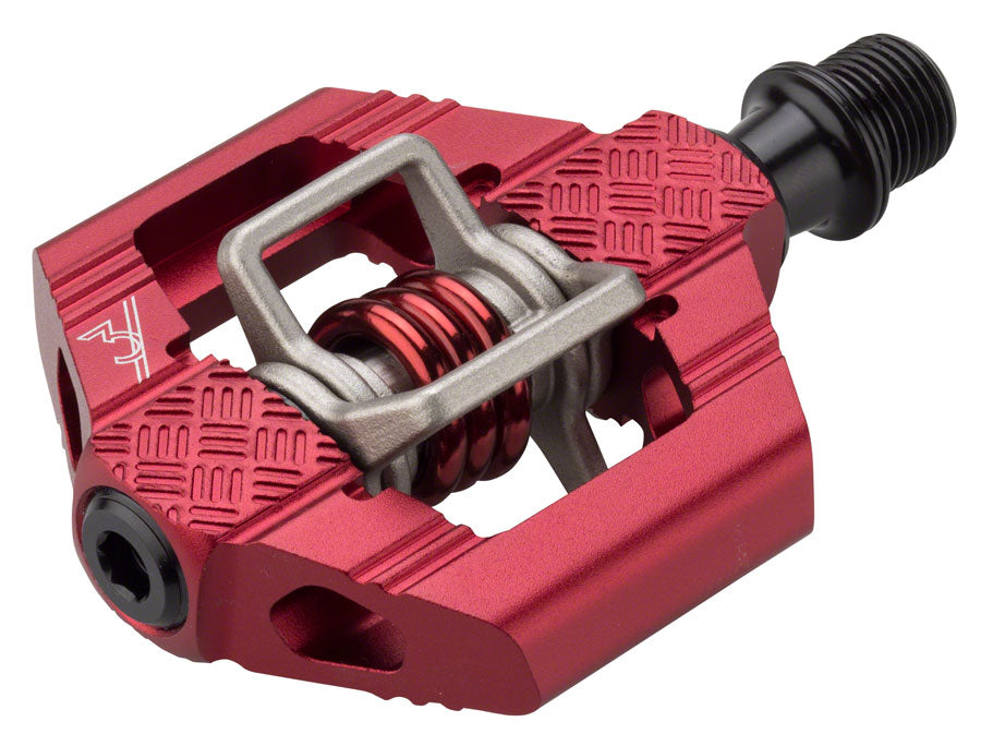 Crank Brothers Candy 3 Pedals - Dual Sided Clipless Aluminum 9/16&quot; Dark Red