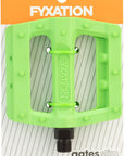 Fyxation Gates Slim Pedals - Platform Plastic 9/16" Green