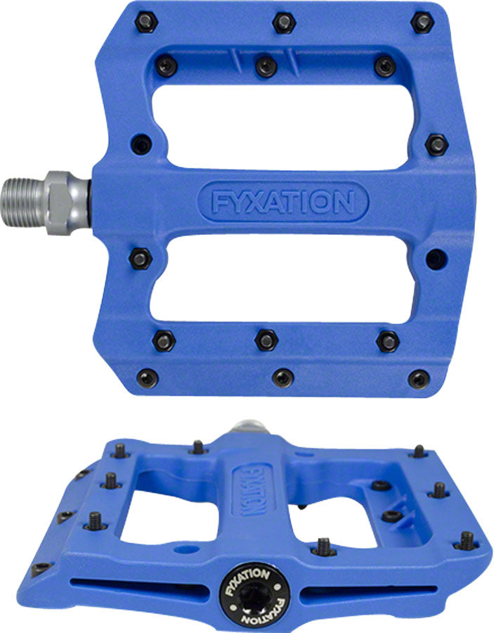 Fyxation Mesa MP Pedals - Platform Composite/Plastic 9/16&quot; Blue