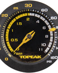 Topeak JoeBlow Sport 2Stage Floor Pump - 160psi / 11bar 3" Gauge 2-Stage Switch Pressure Gauge TwinHead DX5 YLW/BLK