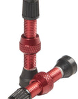 Stans NoTubes Alloy Valve Stems - 35mm Pair Red