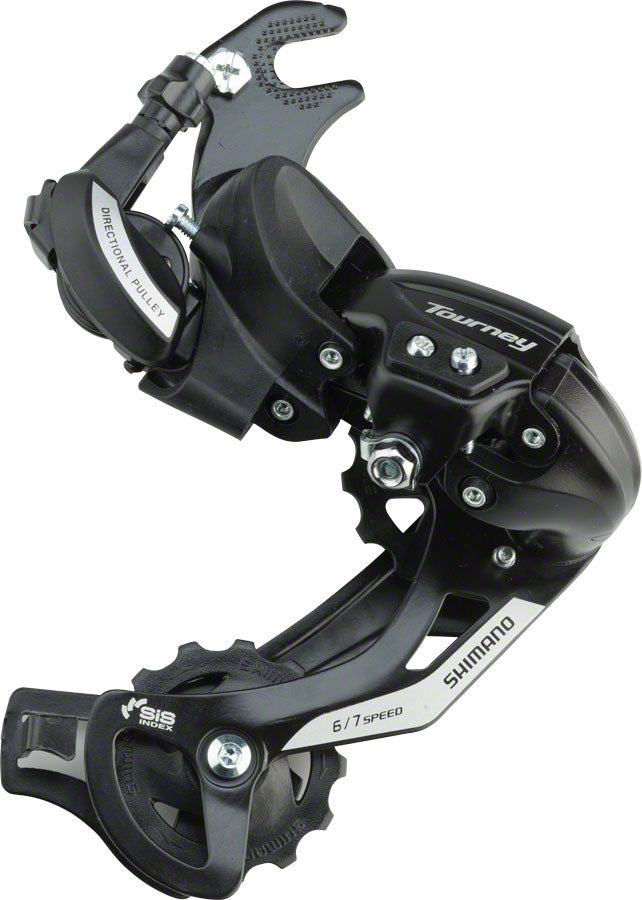 Shimano Tourney RD-TY500-SGS Rear Derailleur - 67 Speed Long Cage BLK Dropout Claw Hanger