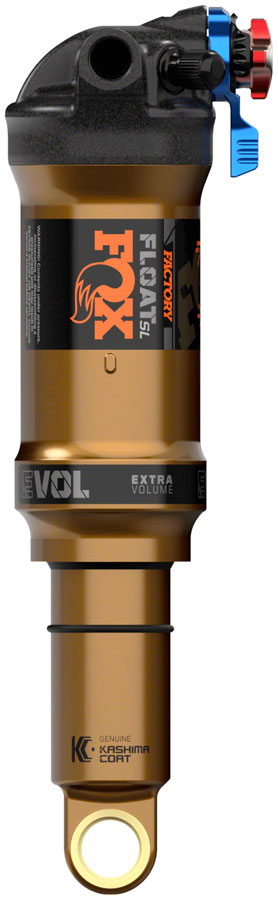 FOX Float SL Factory Rear Shock - Trunnion Metric 165 x 42.5 mm EVOL SV 3-Position Adj BLK/Kashima Coat