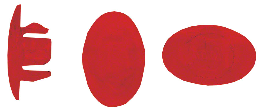 Velocity Rim Plug: Fits 7.7mm-8.3mm Diameter Holes Red Bag of 72