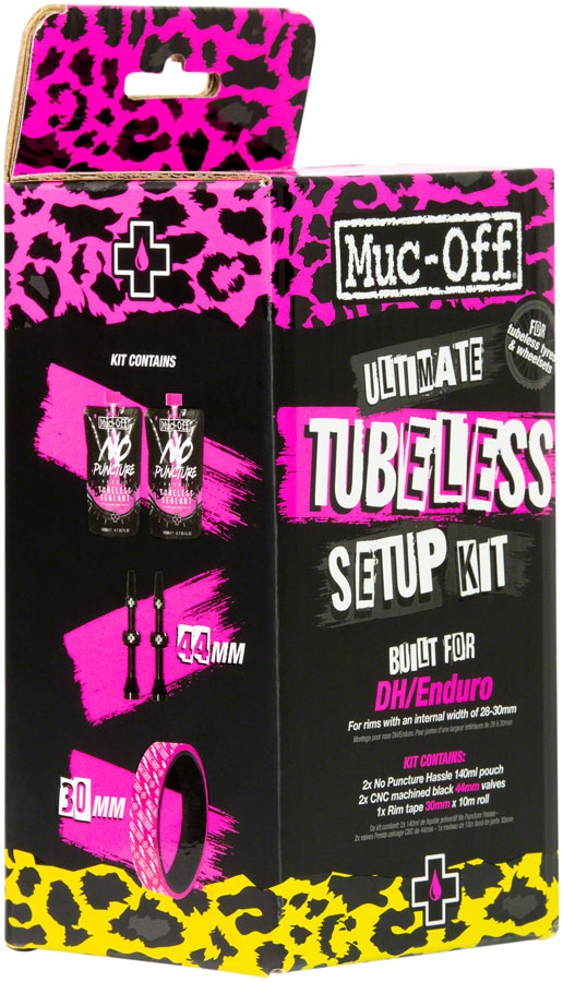 Muc-Off Ultimate Tubeless Kit - DH/Trail/Enduro 30mm Tape 44mm Valves