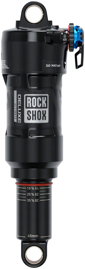 RockShox Deluxe Ultimate RCT Rear Shock - 210 x 55mm LinearAir 2 Tokens Reb/Low Comp 380lb L/O Force Standard C1