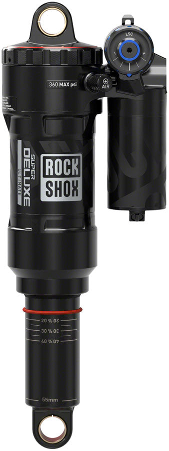 RockShox Super Deluxe Ultimate RC2T Rear Shock - 210 x 55mm LinearAir 2 Tokens Reb/Low Comp 320lb L/O Force Standard C1
